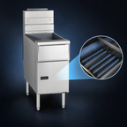 Thumbnail image #3 for Pitco Frialator (Middleby) Solstice SG14-S Freestanding Gas Fryer, Full Frypot, 40–50 lb Oil Capacity, Millivolt Controls, Stainless Steel