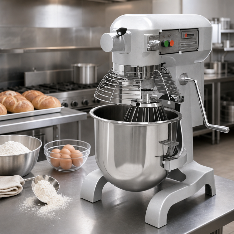 Product image #3 for Omcan 20-Quart Countertop Planetary Mixer, 3-Speed, 1.5 HP, 110V