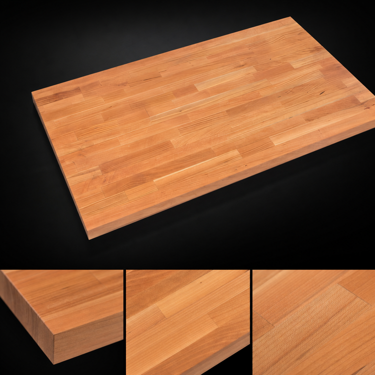 Product image #3 for John Boos Boos Block American Cherry Blended Edge Grain Kitchen Countertop with Varnique Finish, 144 x 38 x 1-1/2 Inches