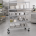 Thumbnail image #3 for Metro Super Erecta 4-Shelf Wire Stem Caster Cart with Polyurethane Casters and Chrome Plated Posts, 48 x 21 x 69 Inches, 900 lb. Capacity