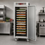 Thumbnail image #3 for Metro C5 C569-SFC-LPFS Mobile Pass-Through Heated Holding Cabinet, Combination Doors, 35 Full-Size Pan Capacity, 120V