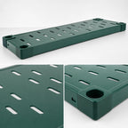 Thumbnail image #3 for Eagle Group Quik-Set SHDS2460VGL Louvered Solid Shelf, 60 x 24 Inch, 14-Gauge Galvanized Steel, Green Epoxy Finish
