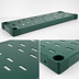 Thumbnail image #3 for Eagle Group Quik-Set 60 Inch x 24 Inch Louvered Solid Shelf, 14 Gauge Galvanized Steel, Green Epoxy Finish