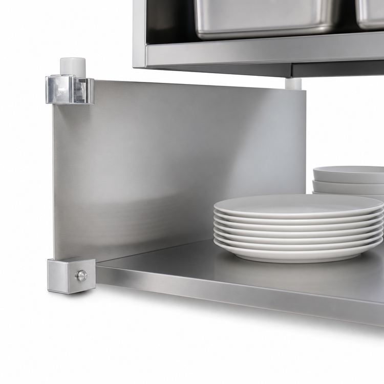 Product image #3 for Eagle Group 24-Inch Left Single Knob Foot Bracket for Cantilevered Shelving