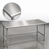 Thumbnail image #3 for Eagle Group Spec-Master 120-Inch x 24-Inch 14-Gauge Stainless Steel Work Table with Open Base