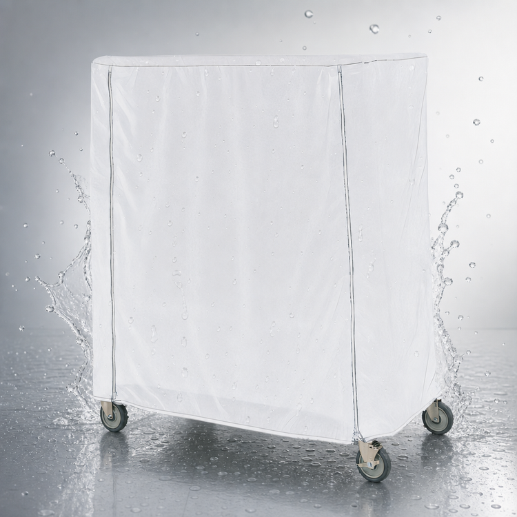 Product image #3 for Metro Waterproof Vinyl-Nylon Banquet Cart Cover with Velcro Fastener, 36 x 18 x 54 Inches