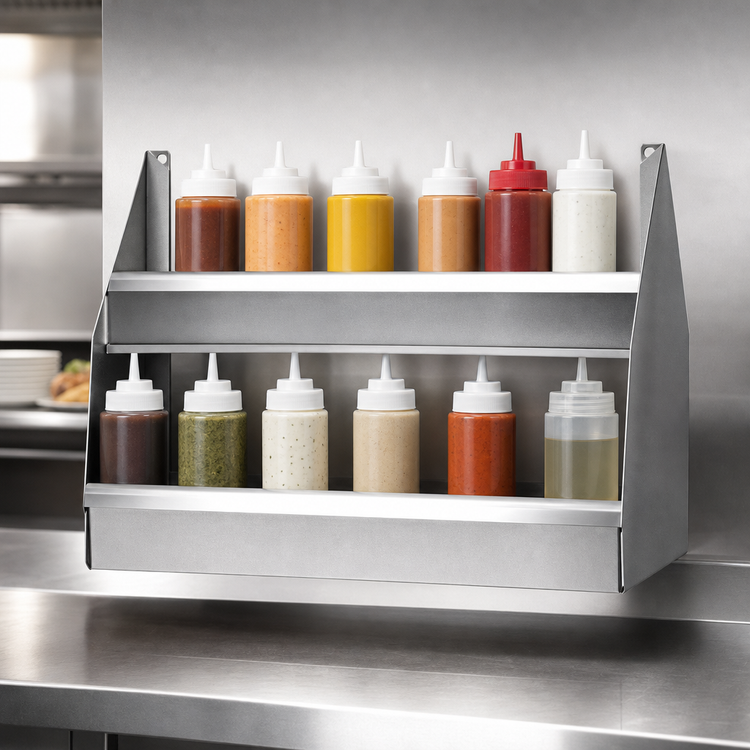Product image #3 for CHOICE 14 Inch x 10 Inch Double Stainless Steel Speed Rail