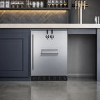 Thumbnail image #4 for Summit Commercial Summit Appliance SBC7BRSFRTPADA 24-Inch ADA Built-In Front-Tap Beer Kegerator, Dual Tap, Stainless Steel