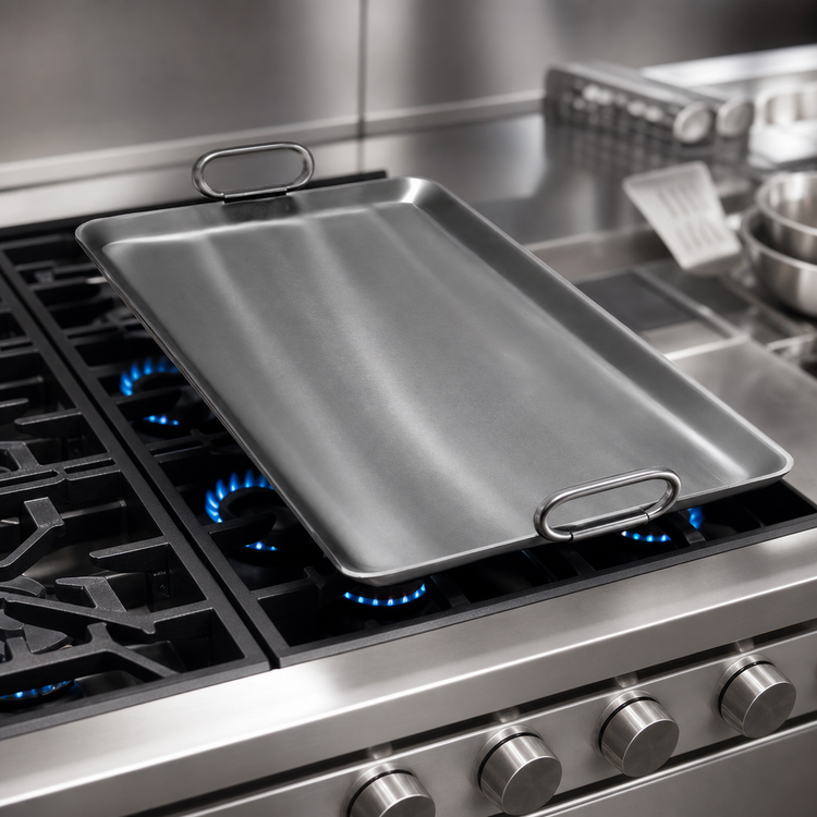 Product image #3 for Rocky Mountain Cookware 23" x 23" Add-On Griddle Top for 4 Burners