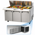 Thumbnail image #3 for Migali Competitor Series® 72.7-Inch 3-Section Big Top Sandwich Prep Table, 30-Pan, Rear-Mount Self-Contained Refrigeration