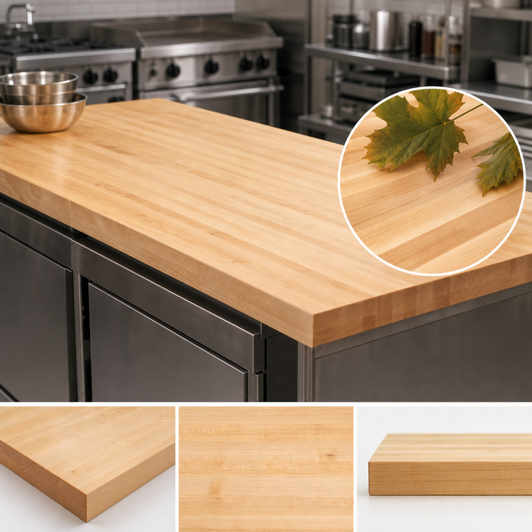Product image #3 for Boos Block Edge Grain Maple Kitchen Countertop, 84 x 32 x 1-1/2 Inch, Penetrating Oil Finish