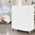 Thumbnail image #3 for Metro White Uncoated Knitted Polyester Cart Cover, 60-Inch W x 21-Inch D x 54-Inch H