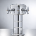 Thumbnail image #3 for Glastender Mini Mushroom 3-Faucet Draft Dispensing Tower, Mirror Finish, Glycol Cooled