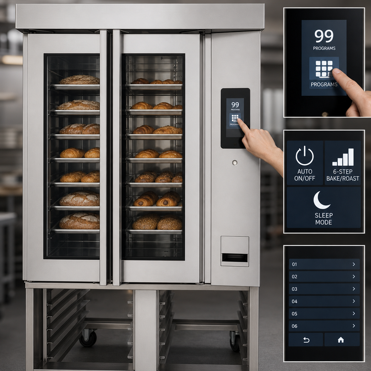 Product image #4 for Baxter OV320G Mini Rotating Rack Gas Convection Oven, 8-Pan Capacity