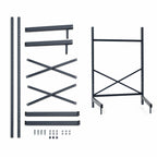 Thumbnail image #3 for Metro SmartLever SM861854-KIT Stationary Cantilevered Shelving Starter Base Kit, 86-3/8"H, for 54"W x 18"D Shelves, Epoxy-Coated Steel