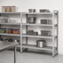 Thumbnail image #4 for Cambro Camshelving Premium 5-Tier Vented Stationary Add-On Polymer Shelving Unit, 54 Inch x 21 Inch x 84 Inch, Speckled Gray