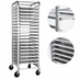 Thumbnail image #3 for Mobile Full-Height Aluminum Sheet Pan Rack, End Loading, 20-Pan Capacity