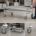 Thumbnail image #3 for Fermostock Mobile Aluminum Dunnage Rack with Casters, 35-Inch W x 14-Inch D x 17-Inch H, 800 lb. Per Shelf Capacity