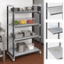 Thumbnail image #3 for Cambro Camshelving Elements XTRA 4-Tier Stationary Starter Polymer Shelving Unit, 18 x 36 x 64 Inches, 3 Vented + 1 Solid, Speckled Gray