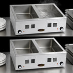 Thumbnail image #3 for Eagle Group RedHots 1220FW2-208 Countertop Electric Food Warmer, 2 Full-Size Pans, Wet/Dry, Stainless Steel, Infinite Controls, 208V