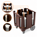 Thumbnail image #4 for Cambro Versa Dark Brown 5-Column Dish Caddy for Up to 9-1/2-Inch Round or 8-Inch Square Plates