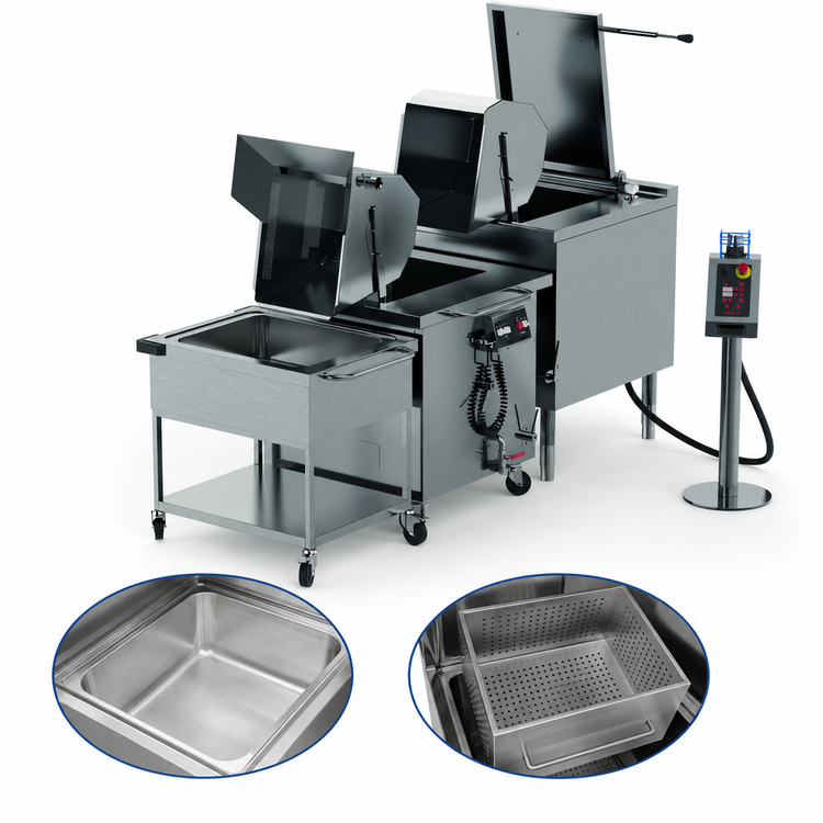 Product image #3 for Firex ULPCE1-64 64 Gallon Electric Cook & Blanche Multicooker with Chilling Vat