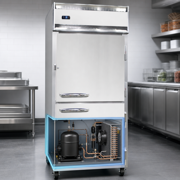 Product image #3 for Continental Refrigerator 1FXSNHD One-Section Extra-Wide Reach-In Freezer with Half Doors