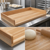 Thumbnail image #3 for BK Resources 72-Inch x 30-Inch Hard Maple Bakers' Table Replacement Top with 4-Inch Coved Risers