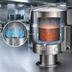 Thumbnail image #3 for Crown EP-60 60 Gallon Electric Pedestal Steam Kettle with 2/3 Jacket