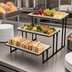 Thumbnail image #4 for American Metalcraft 3-Tier Wrought Iron Buffet Display Stand, Black, 20 x 13-3/4 x 12 Inches