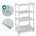 Thumbnail image #4 for Cambro Camshelving Premium 4-Shelf Solid Stationary Polymer Shelving Starter Unit, 18 x 60 x 64 Inches, Speckled Gray