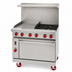Thumbnail image #3 for American Range 36-Inch Green Flame Gas Range With 24-Inch Left Griddle, 2 Open Burners, Standard Oven, and Hi-Shelf Back Riser