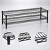 Thumbnail image #3 for Eagle Group QuadTruss Front Case Merchandise Wire Shelving Unit, 2-Tier, 36 x 14 x 14 Inches, Black Epoxy