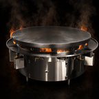 Thumbnail image #3 for Town Equipment MBR-72 72-Inch Gas Mongolian Barbecue Range with Cast Iron Top and 12 Burners