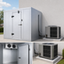 Thumbnail image #3 for AmeriKooler Outdoor Quick Ship 6' x 10' Walk-In Freezer with Floor and Remote R-448A Refrigeration