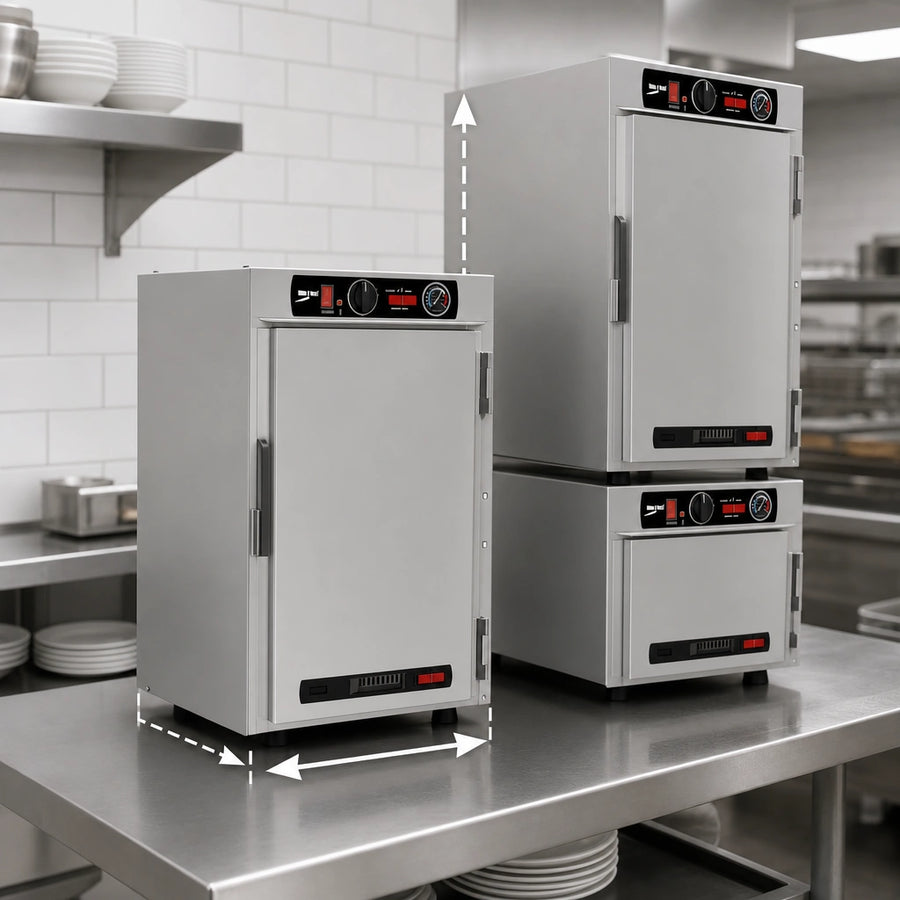 Narrow Countertop/Stacking Footprint