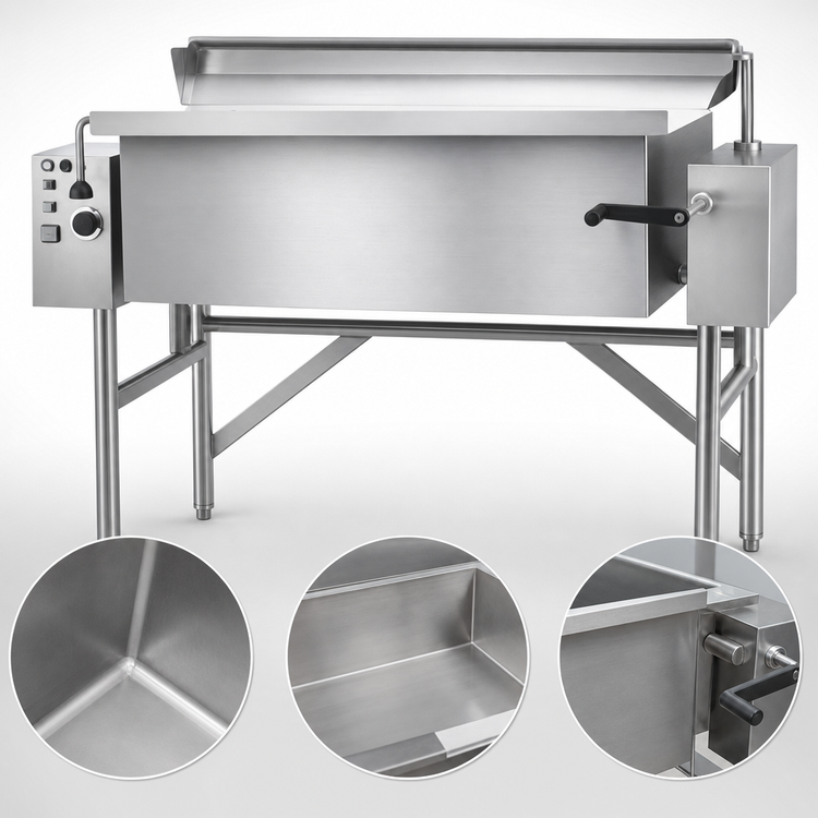 Product image #3 for Classic TES-2430-7 Electric Tilting Skillet, 23 Gallon, Manual Tilt