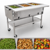 Thumbnail image #3 for Eagle Group Portable Electric 3-Well Hot Food Table, 51-Inch Wide, Open Shelf Base