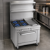 Thumbnail image #3 for Southbend Platinum 36-Inch Heavy Duty Commercial Gas Range with 4 Open Burners and 12-Inch Griddle, Cabinet Base