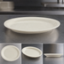 Thumbnail image #4 for Crestware Dover White 9-5/8 x 8 Inch Oval Vitrified Ceramic Platter with Narrow Rim