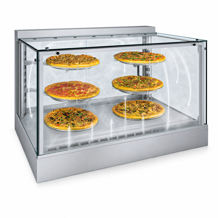 Product image #3 for Hatco Intelligent Humidified Full-Service Countertop Hot Food Display Cabinet, 45 Inch, Stainless Steel