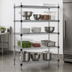 Thumbnail image #3 for EAGLEbrite Quad-Adjust 4-Tier Stationary Starter Wire Shelving Unit, 60