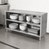 Thumbnail image #3 for John Boos Heavy-Duty Stainless Steel Dish Storage Cabinet with Mid Shelf, 108 x 18 Inches