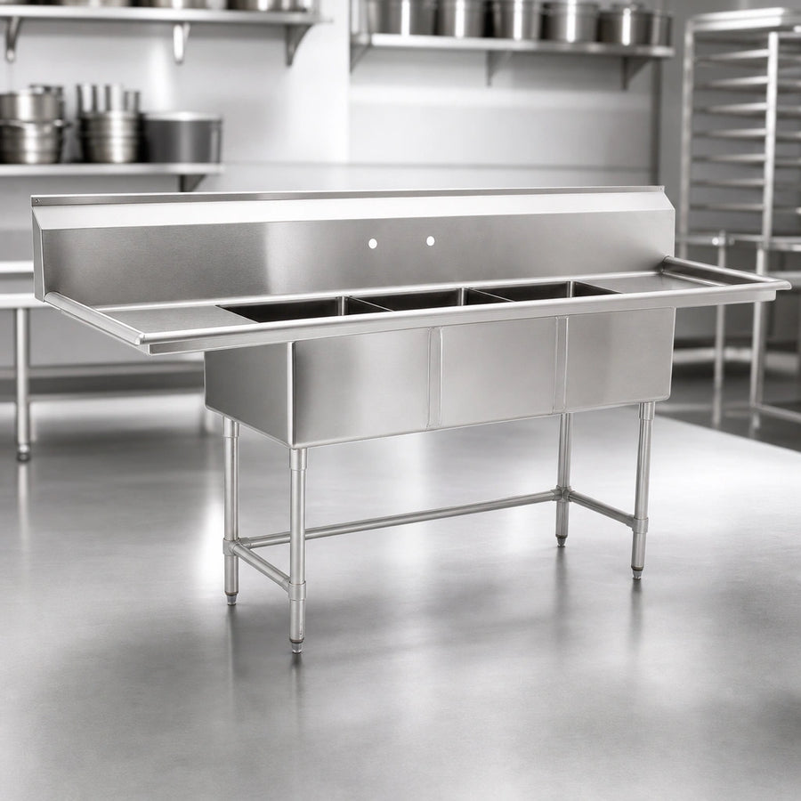 16-Gauge Type 304 Stainless Steel Construction