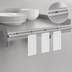 Thumbnail image #3 for Eagle Snap-n-Slide 12 x 12 Inch Wall-Mounted Shelf with Ticket Rail, 16-Gauge 430 Stainless Steel