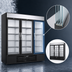 Thumbnail image #3 for Beverage-Air MarketMax Three-Section Reach-In Glass Door Freezer Merchandiser, 68.43 Cu. Ft., Bottom-Mounted Self-Contained, Black