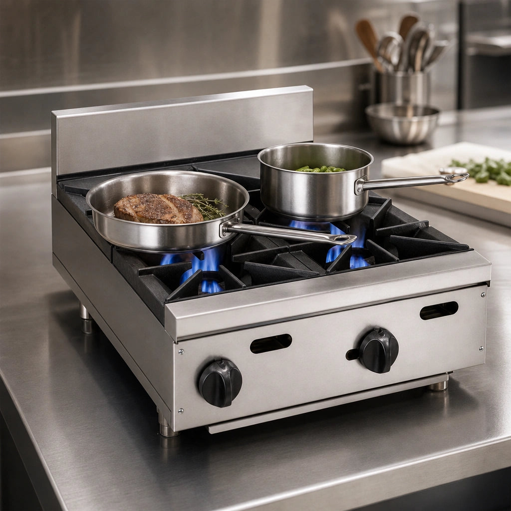 Two Open Burners