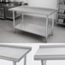 Thumbnail image #3 for Advance Tabco Special Value Series Stainless Steel Work Table, 72