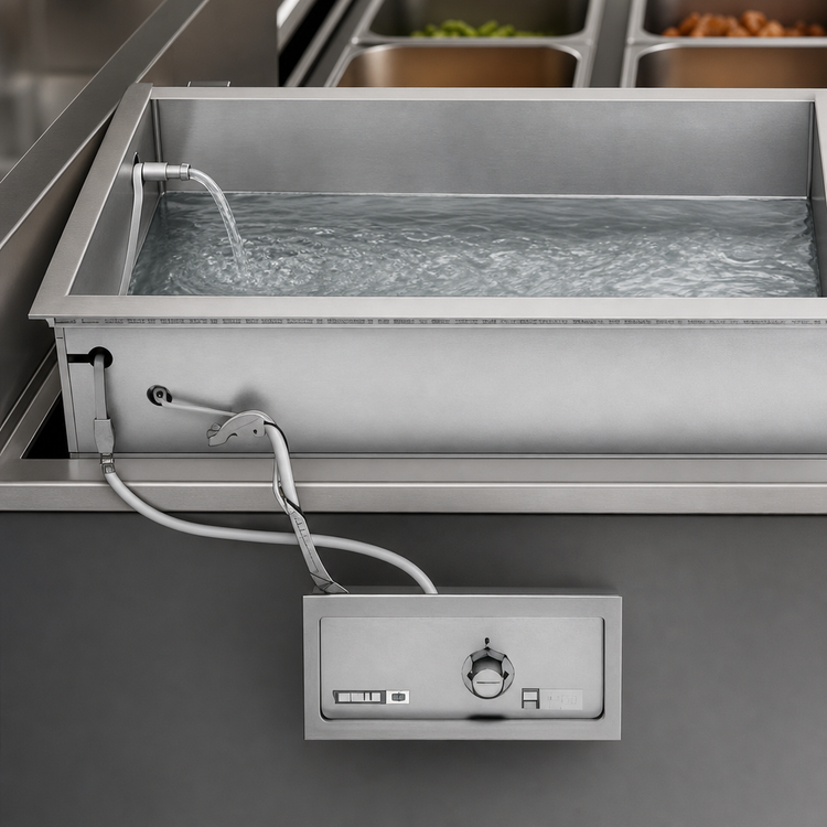 Product image #3 for Wells HT-400AF Built-In Electric Bain-Marie Hot Well with Automatic Water Fill