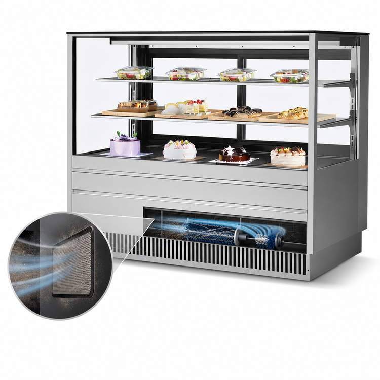 Product image #3 for Turbo Air 60-Inch See-Thru Straight Front Refrigerated Bakery Display Case, Self-Contained, R-290